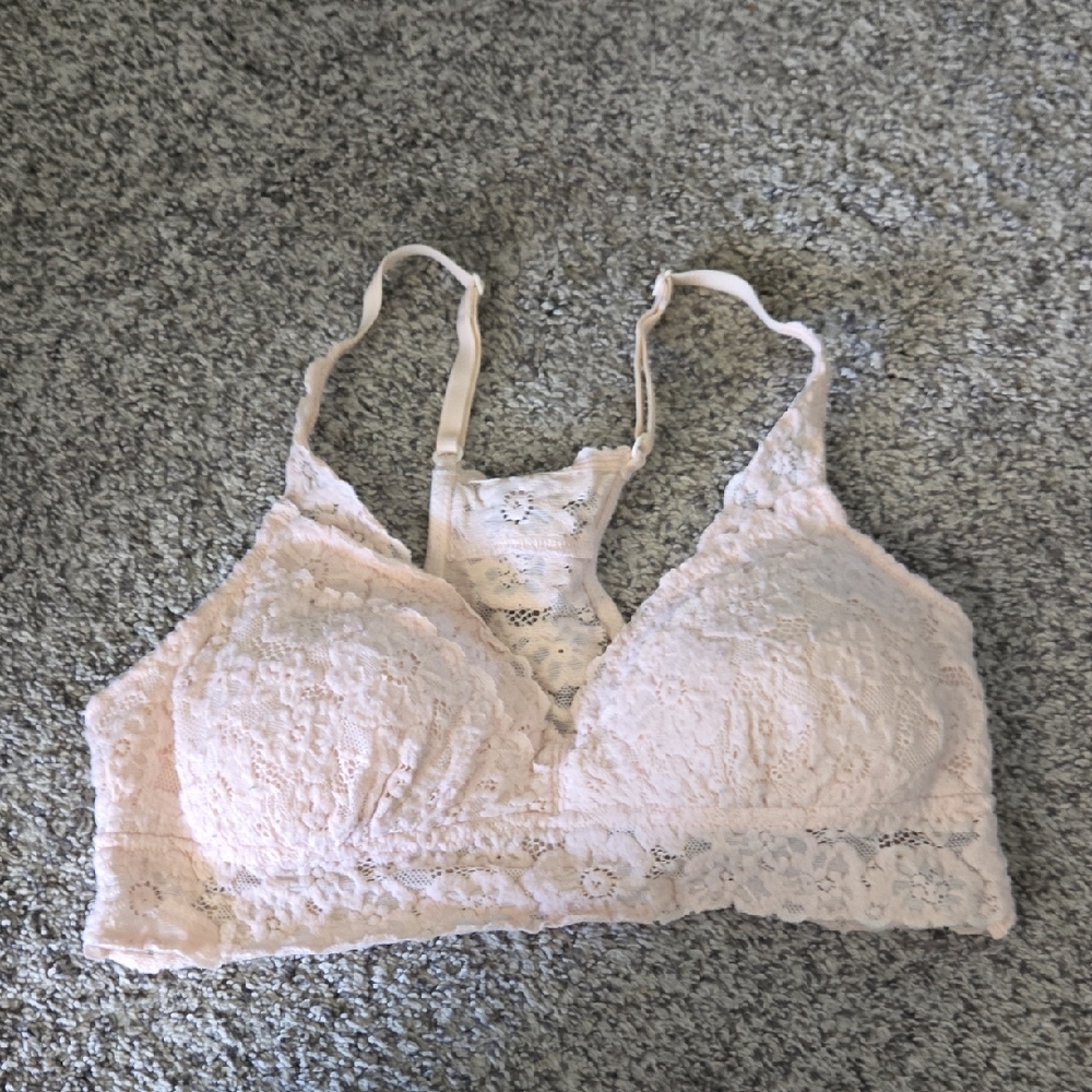 Aerie Light Pink Lace Bralette